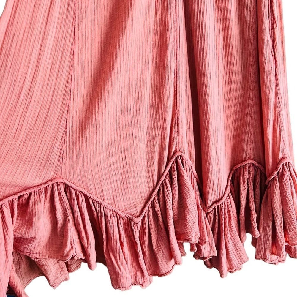 Free People | Dreams Of Bali Gauzy Maxi Dress Peach size Medium - Picture 10 of 16